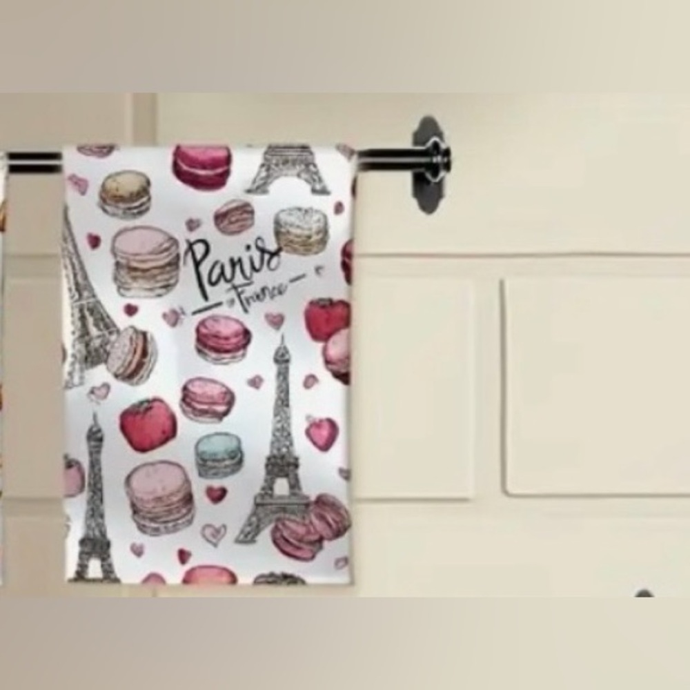 ✈️ B97-AC Paris Themed Decorative microfiber kitchen towel